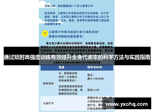通过短时高强度训练有效提升全身代谢率的科学方法与实践指南